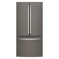 GE 18.6 Cu Ft 33 In Refrigerator Slate Bottom Freezer - GWE19JMLES