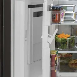 GE 25.5 Cu Ft 36 In Refrigerator Slate Bottom Freezer, French door - GFE26JMMES