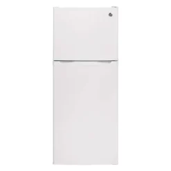 GE 11.6 Cu Ft 24 In Refrigerator White Top Freezer - GPE12FGKWW