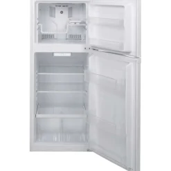 GE 11.6 Cu Ft 24 In Refrigerator White Top Freezer - GPE12FGKWW