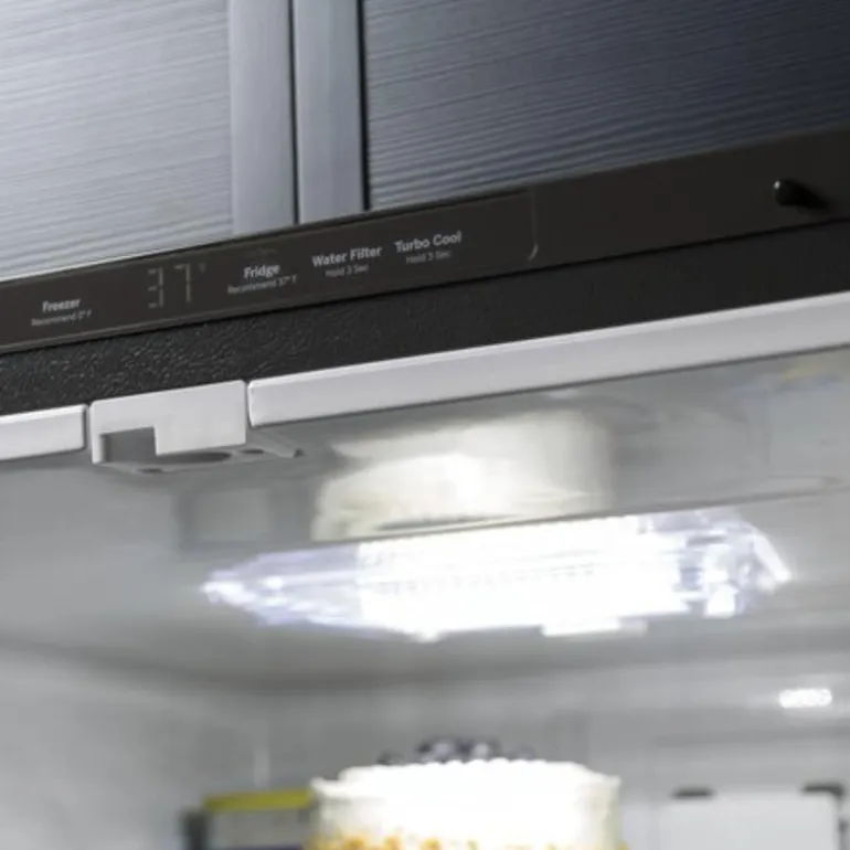 GE 21 Cu Ft 30 In Refrigerator Stainless Steel Bottom Freezer - GDE21EYKFS