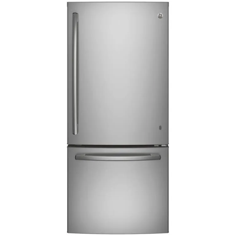 GE 21 Cu Ft 30 In Refrigerator Stainless Steel Bottom Freezer - GDE21EYKFS