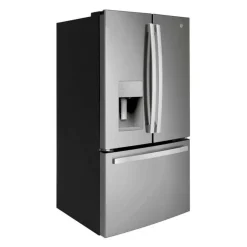 GE 25.6 Cu Ft 36 In Refrigerator Stainless Steel Bottom Freezer, French door - GFE26JYMFS