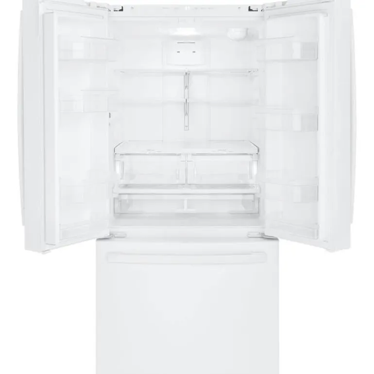 GE 18.6 Cu Ft 33 In Refrigerator White Bottom Freezer - GWE19JGLWW