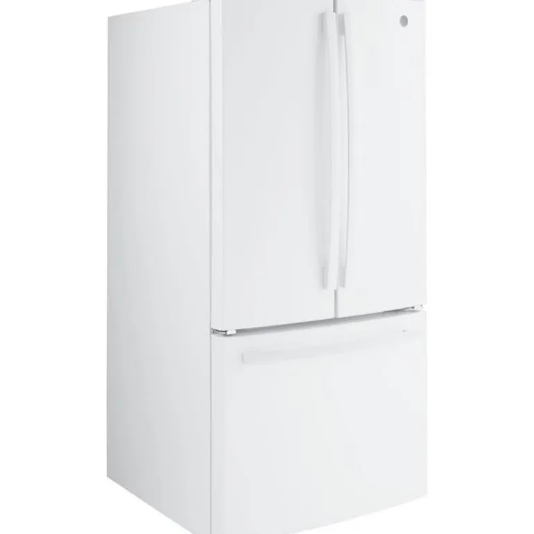 GE 18.6 Cu Ft 33 In Refrigerator White Bottom Freezer - GWE19JGLWW