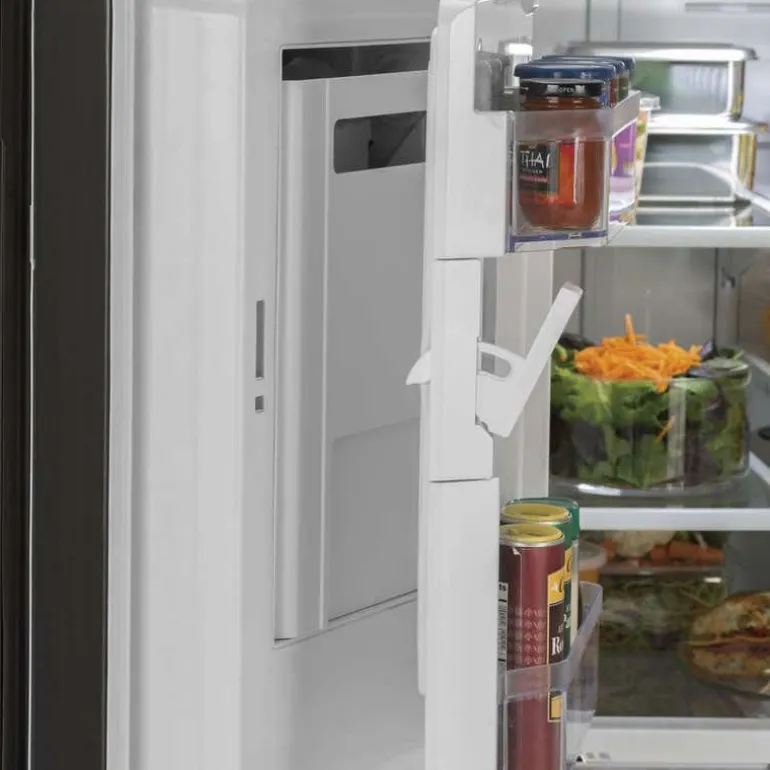 GE 27 Cu Ft 36 In Refrigerator Slate Bottom Freezer, French door - GNE27JMMES