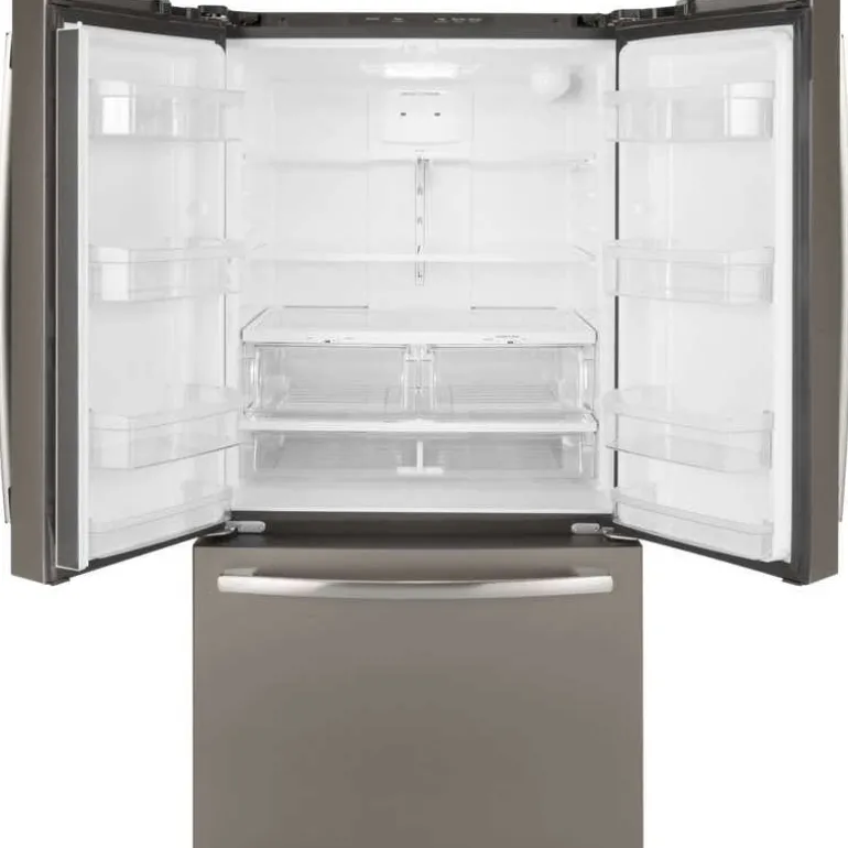GE 27 Cu Ft 36 In Refrigerator Slate Bottom Freezer, French door - GNE27JMMES