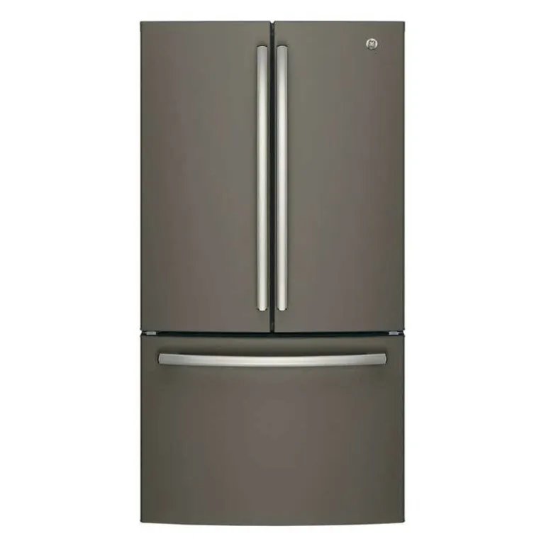 GE 27 Cu Ft 36 In Refrigerator Slate Bottom Freezer, French door - GNE27JMMES