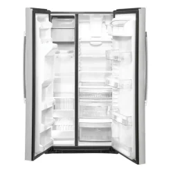GE 21.8 Cu Ft 36 In Refrigerator Stainless Steel Side by side - GZS22IYNFS