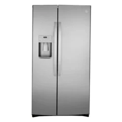 GE 21.8 Cu Ft 36 In Refrigerator Stainless Steel Side by side - GZS22IYNFS