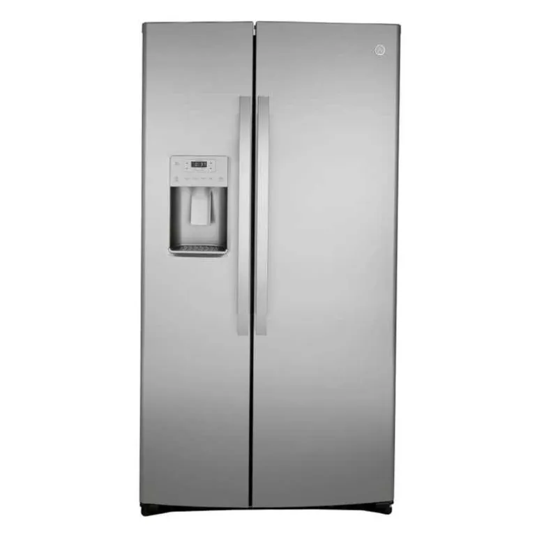 GE 21.8 Cu Ft 36 In Refrigerator Stainless Steel Side by side - GZS22IYNFS