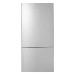 GE 17,7 Cu Ft 31 In Refrigerator Stainless Steel Bottom Freezer - GBE17HYRFS