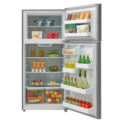 GE 18 Cu Ft 30 In Refrigerator Stainless Steel Top Freezer - GTE18FSLKSS