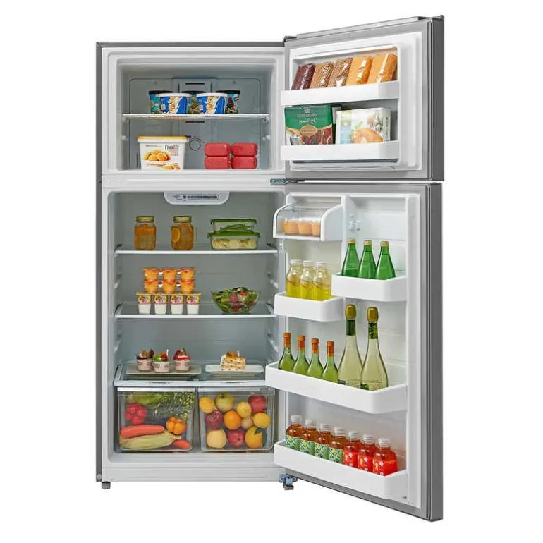 GE 18 Cu Ft 30 In Refrigerator Stainless Steel Top Freezer - GTE18FSLKSS