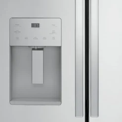 GE 20,6 Cu Ft 36 In Refrigerator Stainless Steel Bottom Freezer, French door - GYE21JYMFS