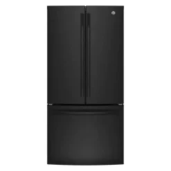 GE 18.6 Cu Ft 33 In Refrigerator Black Bottom Freezer - GWE19JGLBB