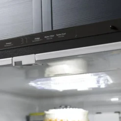 GE 24,7 Cu Ft 33 In Refrigerator Stainless Steel Bottom Freezer, French door - GNE25JYKFS