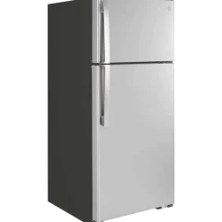GE 16.6 Cu Ft 29 In Refrigerator Stainless Steel Top Freezer - GTE17GSNRSS