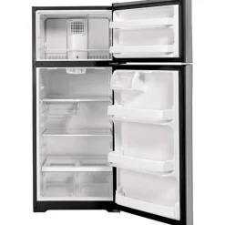 GE 16.6 Cu Ft 29 In Refrigerator Stainless Steel Top Freezer - GTE17GSNRSS