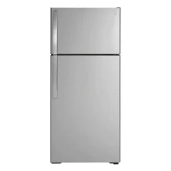 GE 16.6 Cu Ft 29 In Refrigerator Stainless Steel Top Freezer - GTE17GSNRSS