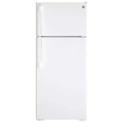 GE 17.5 Cu Ft 28 In Refrigerator White Top Freezer - GTE18DTNRWW