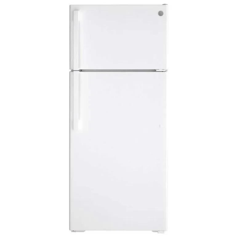 GE 17.5 Cu Ft 28 In Refrigerator White Top Freezer - GTE18DTNRWW
