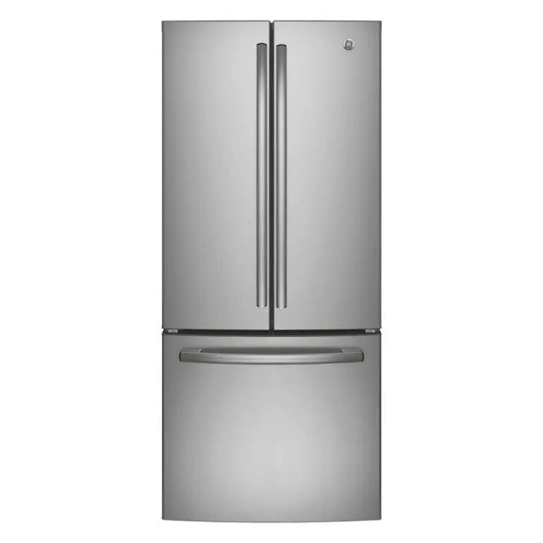 GE 20.8 Cu Ft 30 In Refrigerator Stainless Steel Bottom Freezer, French door - GNE21DYRKFS