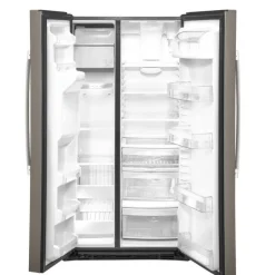 GE 21.8 Cu Ft 36 In Refrigerator Slate Side by side - GZS22IMNES