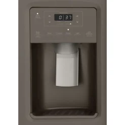 GE 21.8 Cu Ft 36 In Refrigerator Slate Side by side - GZS22IMNES