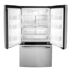 GE 27 Cu Ft 36 In Réfrigerator Stainless Steel Bottom Freezer, French door - GNE27JYMFS
