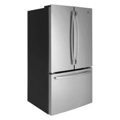 GE 27 Cu Ft 36 In Réfrigerator Stainless Steel Bottom Freezer, French door - GNE27JYMFS