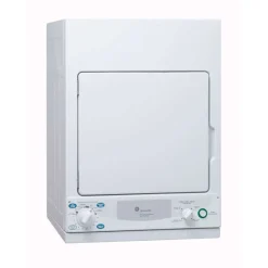 GE 3.6 Cu Ft Dryer Front-Load White 24" - PCKS443EBWW