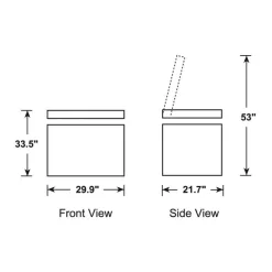 GE 5.1 cu. ft. Freezer White, Honrizontal, 24.75" - FCM5STWW