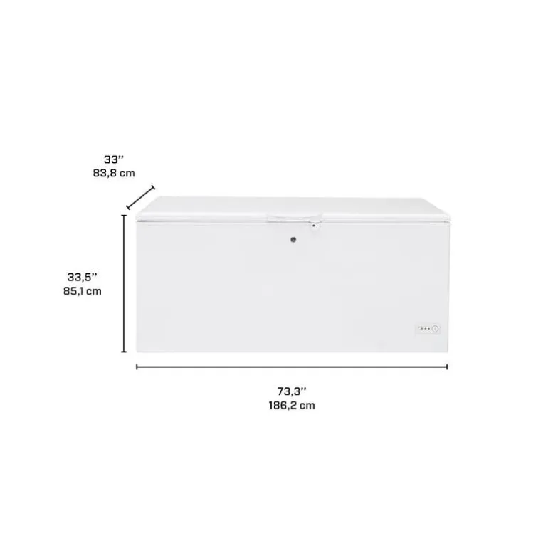 GE 21,7 Cu Ft Freezer White, Honrizontal, 73.25" - FCM22DLWW