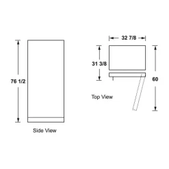 GE 21,3 Cu Ft Freezer White, Vertical, 33