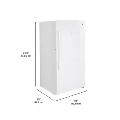 GE 17,3 cu ft freezer White, Vertical, 33