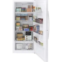 GE 21,7 Cu Ft Freezer White, Vertical, 33