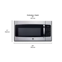 GE 1.6 Cu Ft Microwave Stainless Steel  30" JVM2165SMSS