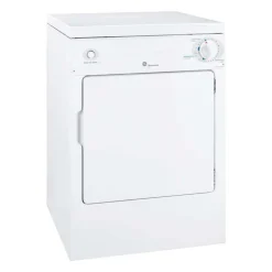 GE 3.6 Cu Ft Portable Dryer Front-Load White 24" - PSKP333EBWW