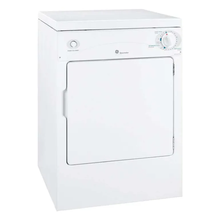 GE 3.6 Cu Ft Portable Dryer Front-Load White 24" - PSKP333EBWW