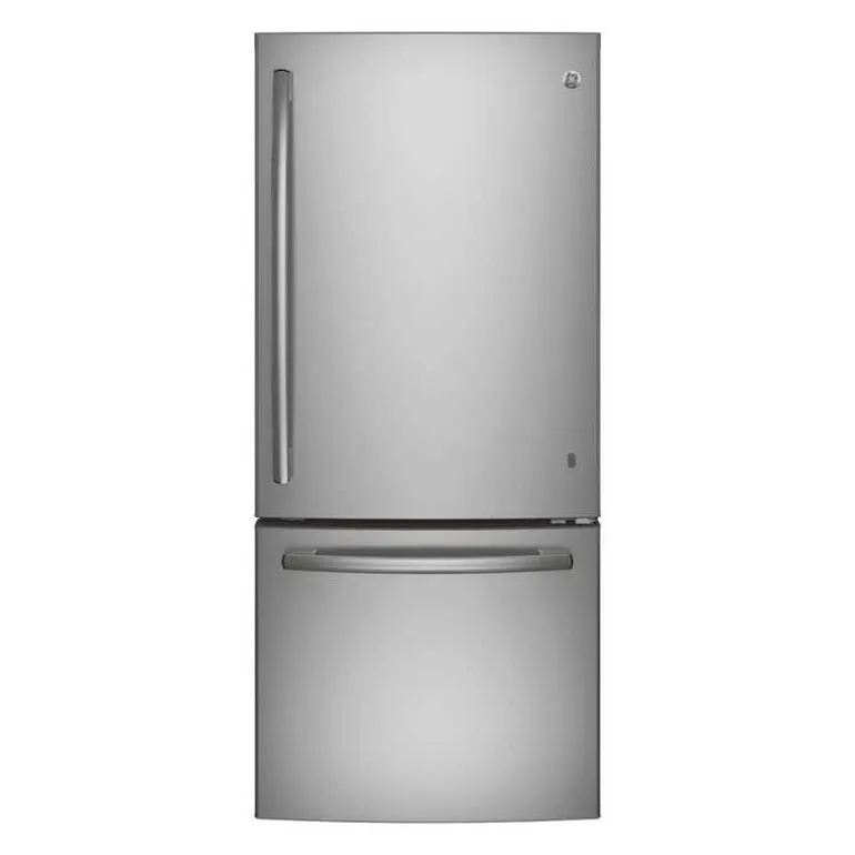 GE 30 In 21 Cu Ft Refrigerator Stainless Steel Bottom Freezer - GDE21DYRKFS