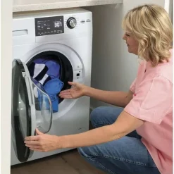 GE 2 in 1 dryer washer, White, 24'', Front-Load - GFQ14ESSNWW