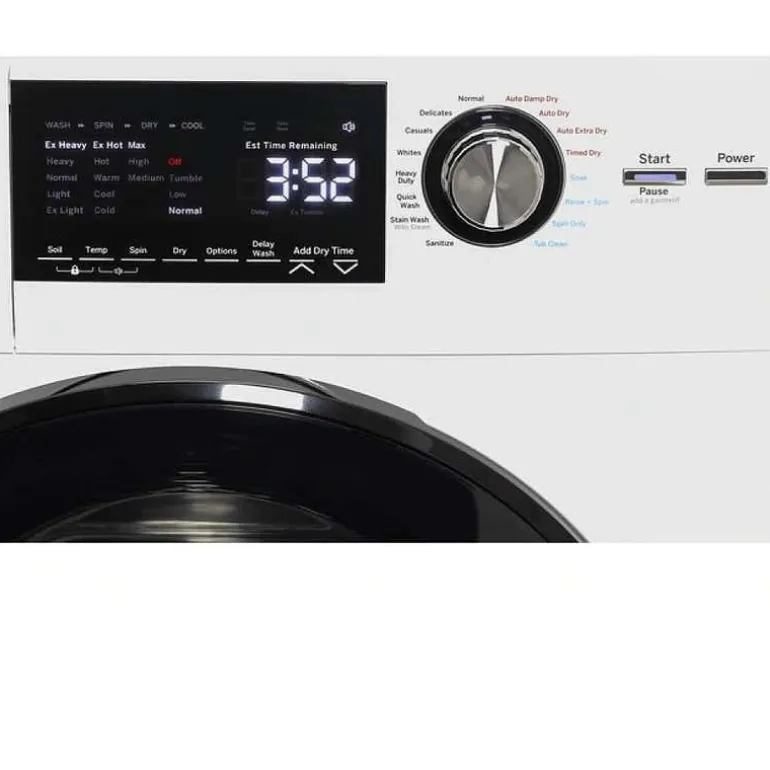 GE 2 in 1 dryer washer, White, 24'', Front-Load - GFQ14ESSNWW