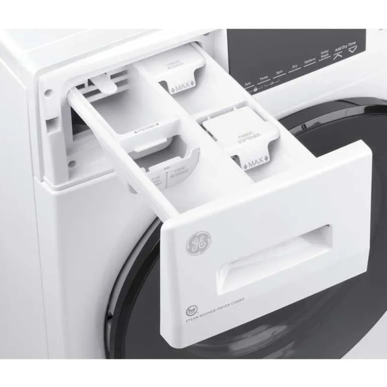 GE 2 in 1 dryer washer, White, 24'', Front-Load - GFQ14ESSNWW