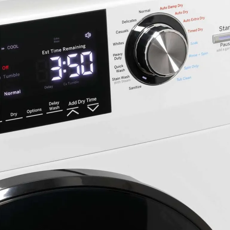 GE 2 in 1 dryer washer, White, 24'', Front-Load - GFQ14ESSNWW