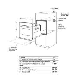 GE Built-In Wall Oven Stainless Steel  29.75"  Electric - PTS7000SNSS