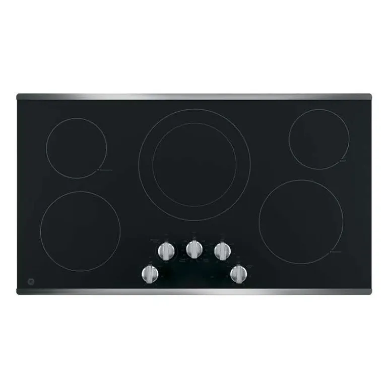 GE Cooktop Glass-Ceramic black 36" Electric black - JP3036SLSS