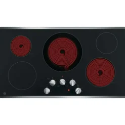 GE Cooktop Glass-Ceramic black 36