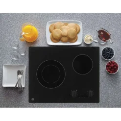 GE Cooktop Glass-Ceramic Black 21" Electric Black - JP3021DPBB