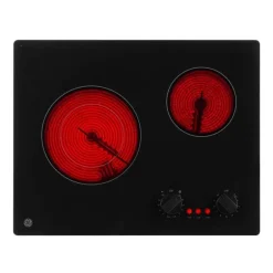 GE Cooktop Glass-Ceramic Black 21" Electric   Black - JP3021DPBB